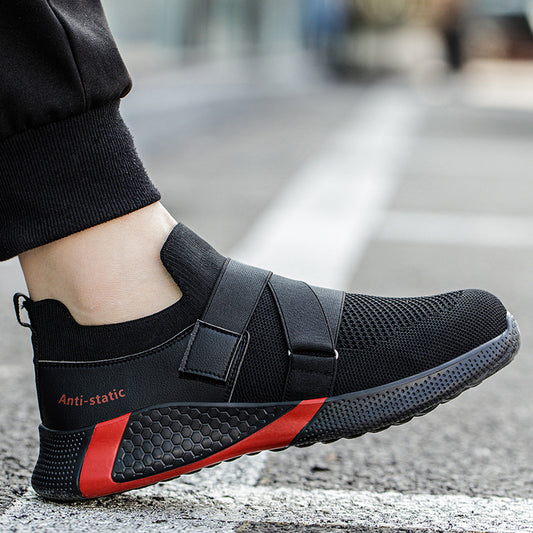 Anti-static New Attack Shield And Anti-stab Wear-resistant And Lightweight Breathable Work Safety Protective Footwear