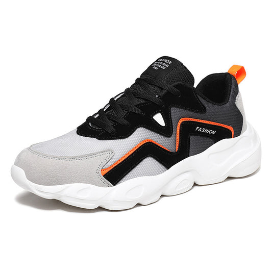 Fashionable Men's Casual Shoes Breathable Mesh White Shoes