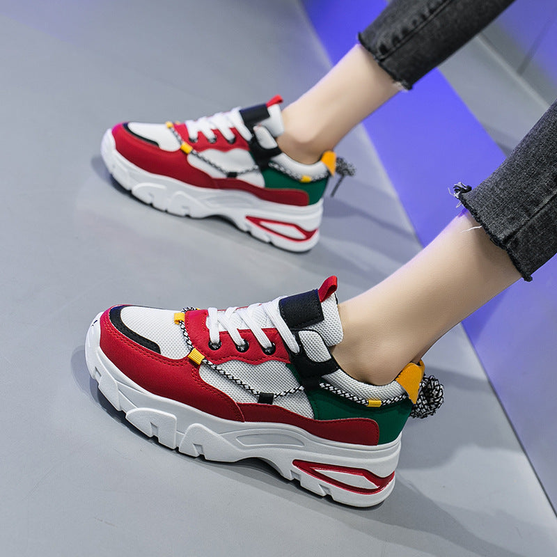 Thick-soled net red casual sports shoes